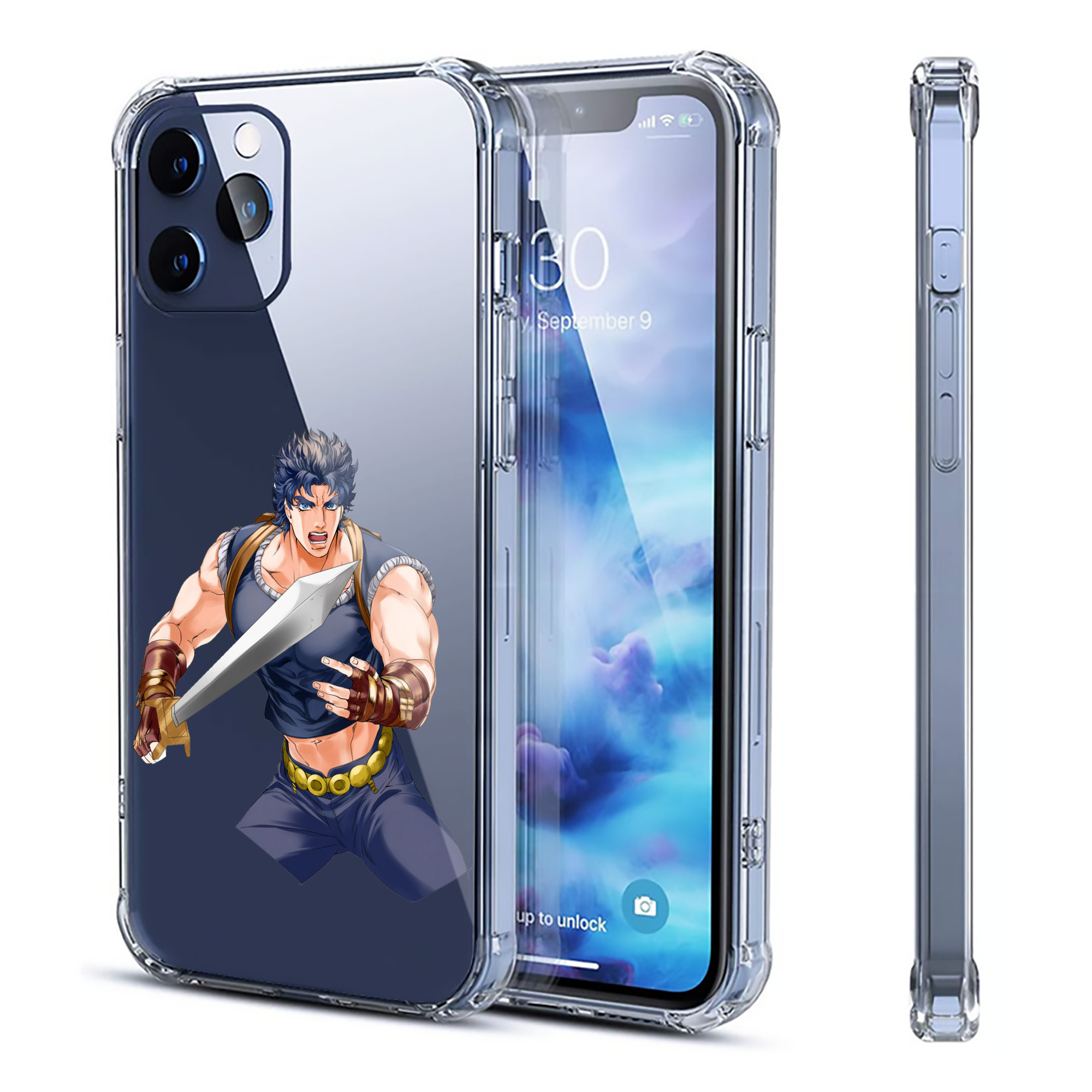 （画像用） ジョジョの奇妙な冒険 /ジョナサン?ジョースター JoJo's Bizarre Adventure Jonathan Joestar 【iPhone 12シリーズ対応】透明スマホケース（クリアソフトケース）